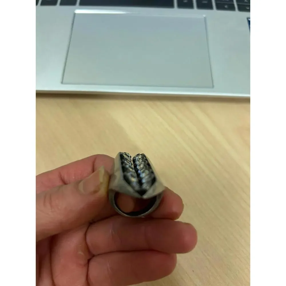 Goth Punk Rocker Long Ring- unique - Picture 2 of 7
